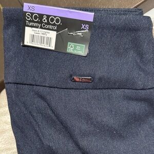 S.C. & Co. XS Tummy Control Leggings - Navy